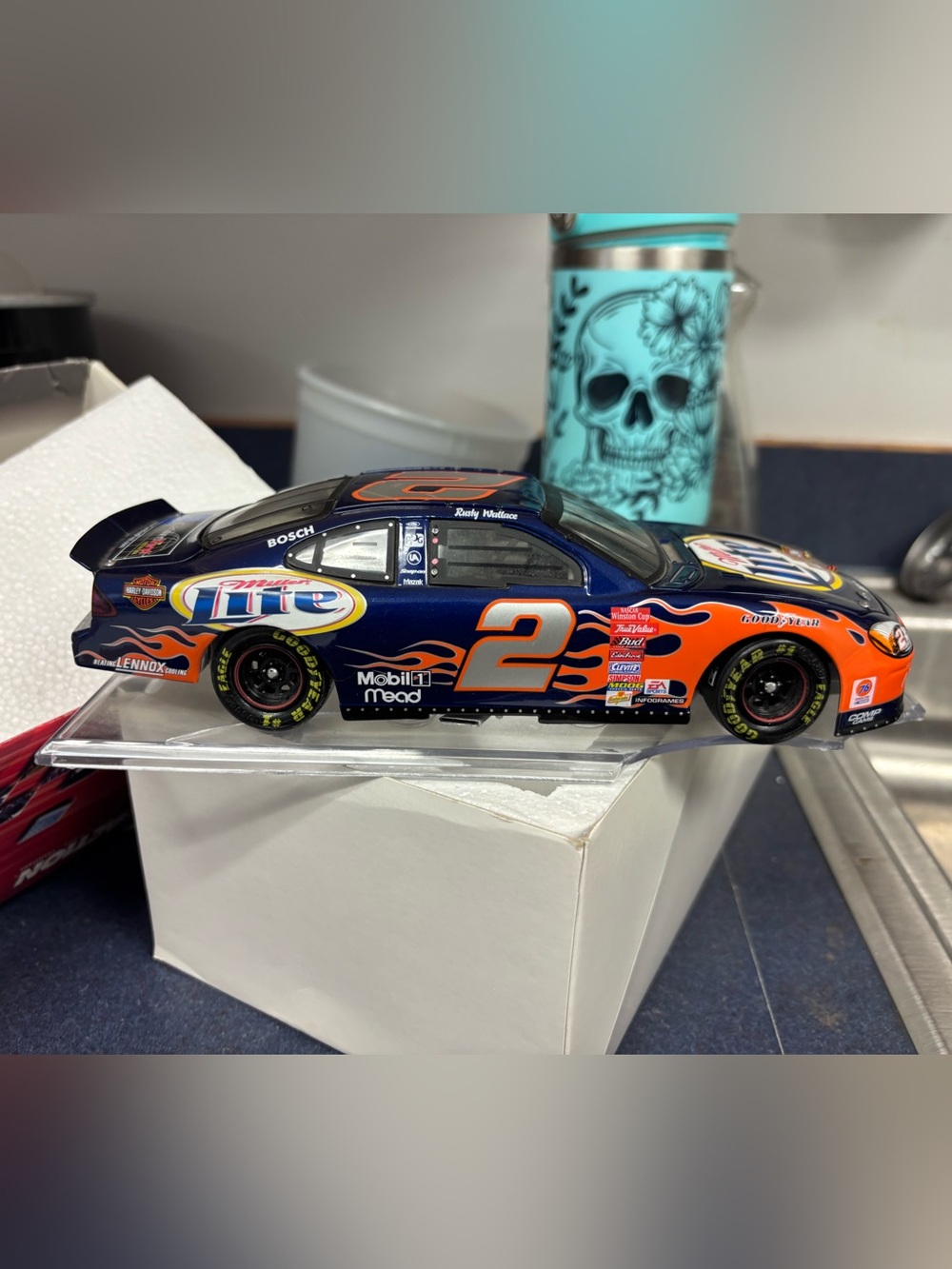 Diecast NASCAR No. 2 Miller Lite Racing Car